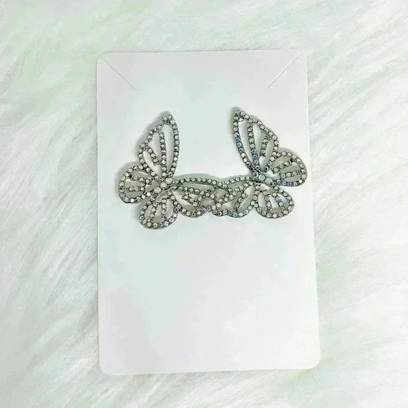 Sparkly Butterfly Earrings - Picture 3 of 3